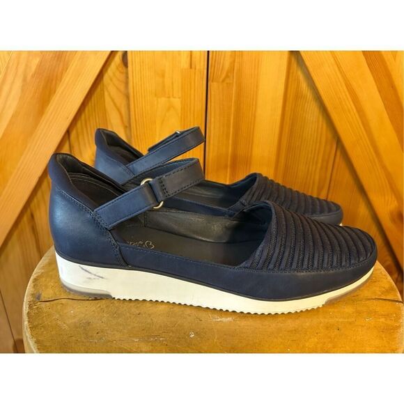 Baretraps Harmony Slip On Mary Jane Shoes Size 8.5M Navy - Picture 1 of 8